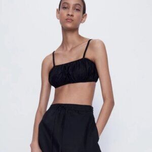 ZARA | Cotton Bra Crop Tank Top | Sz. M